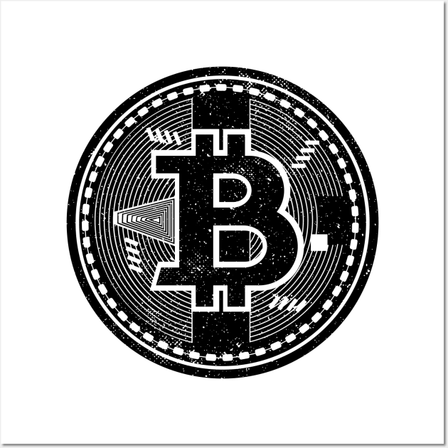 Bitcoin - Cryptocurrency - Blockchain - Investment Wall Art by FlashDesigns01